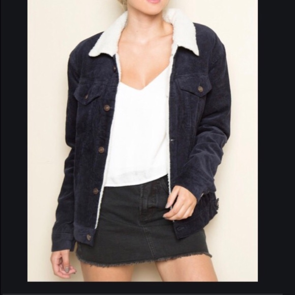 Blue corduroy jacket